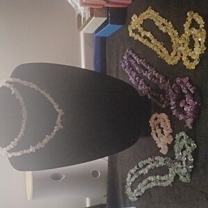 #8- Elegant Multi-Color Gemstone Necklace Set